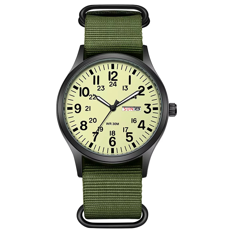 Reloj Fluorescente Clásico Nylon