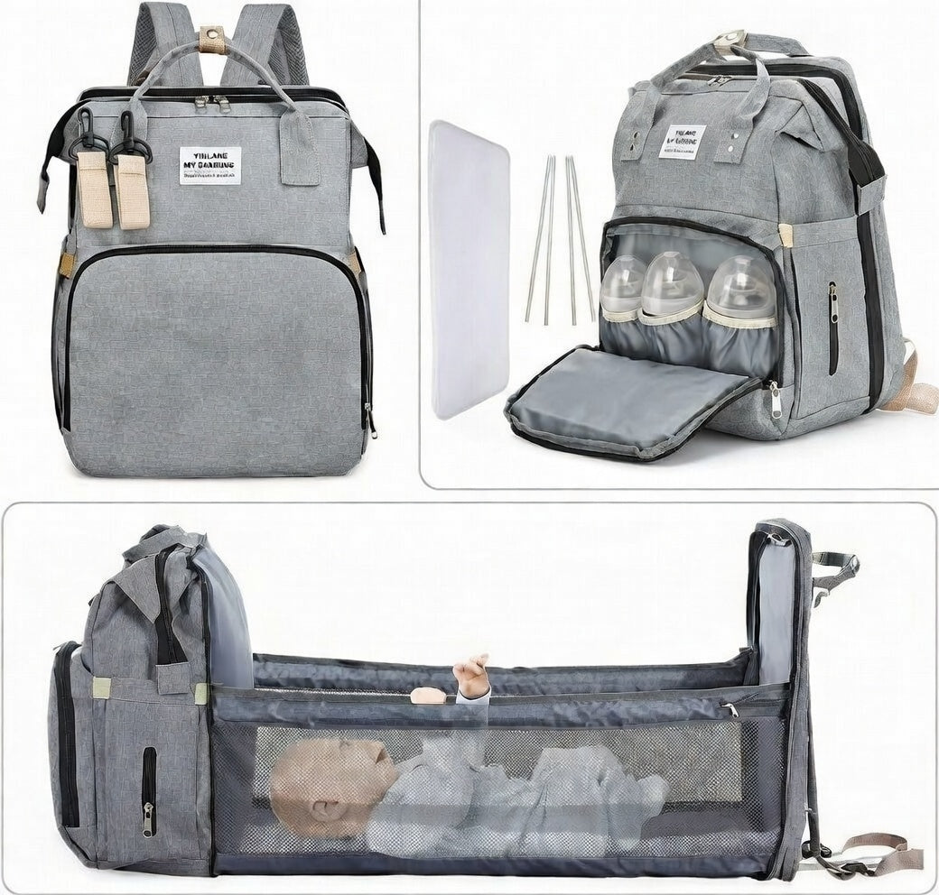 PAÑALERA  Y CUNA  3 EN 1 IMPERMEABLE